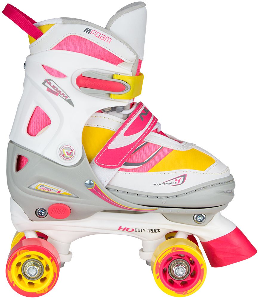 Rave Skate | 34-37 Fluorroze/Fluorgeel/Wit/Grijs/Antraciet |