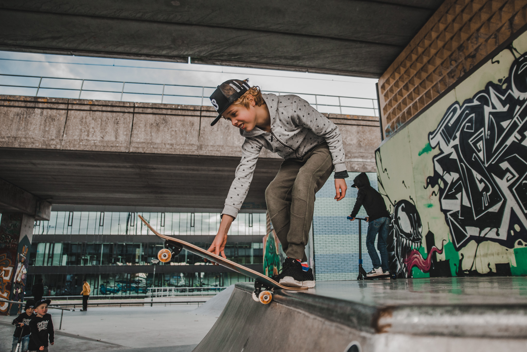 Mid-Level Skateboard Masquerade Brigade