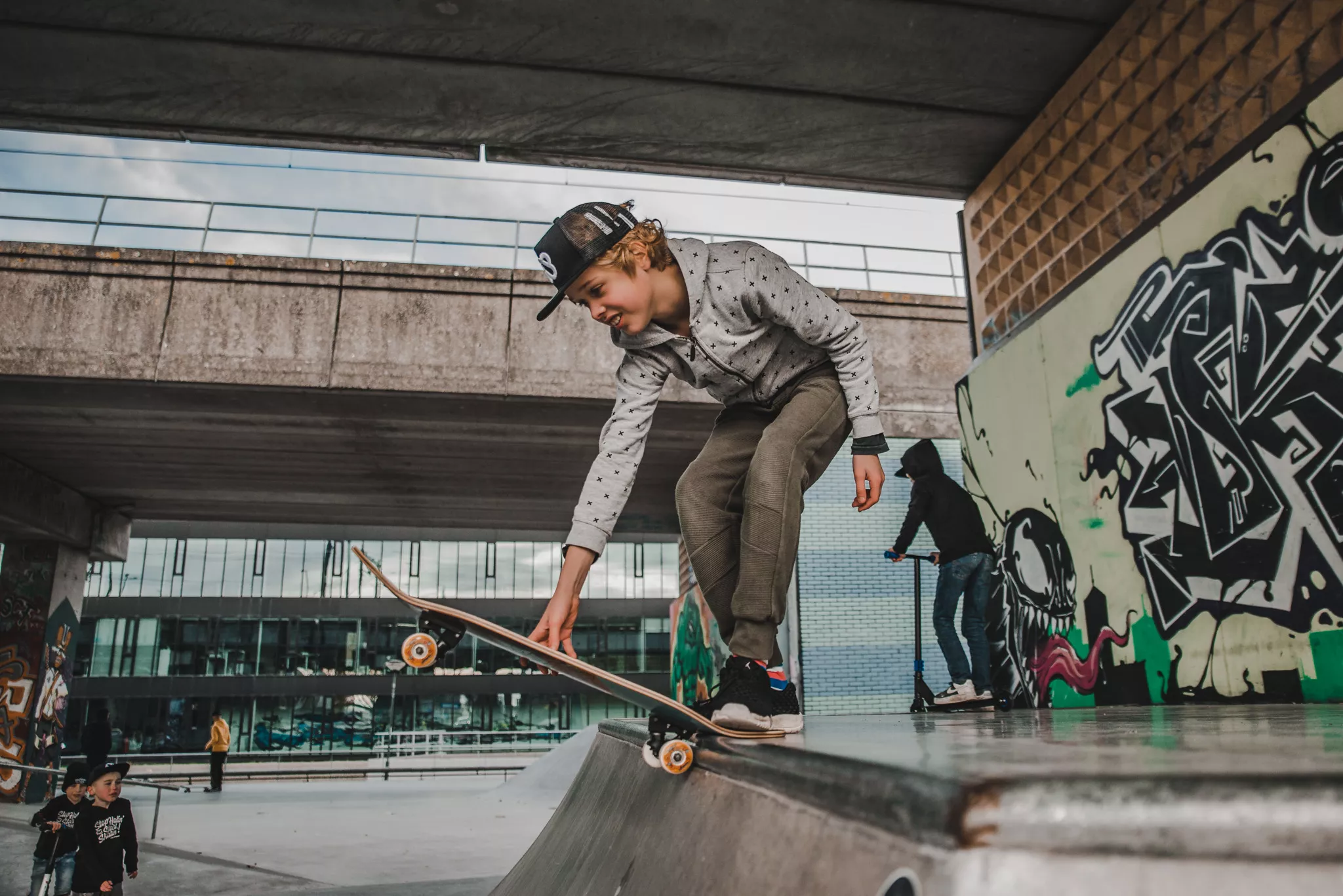 Mid-Level Skateboard Masquerade Brigade