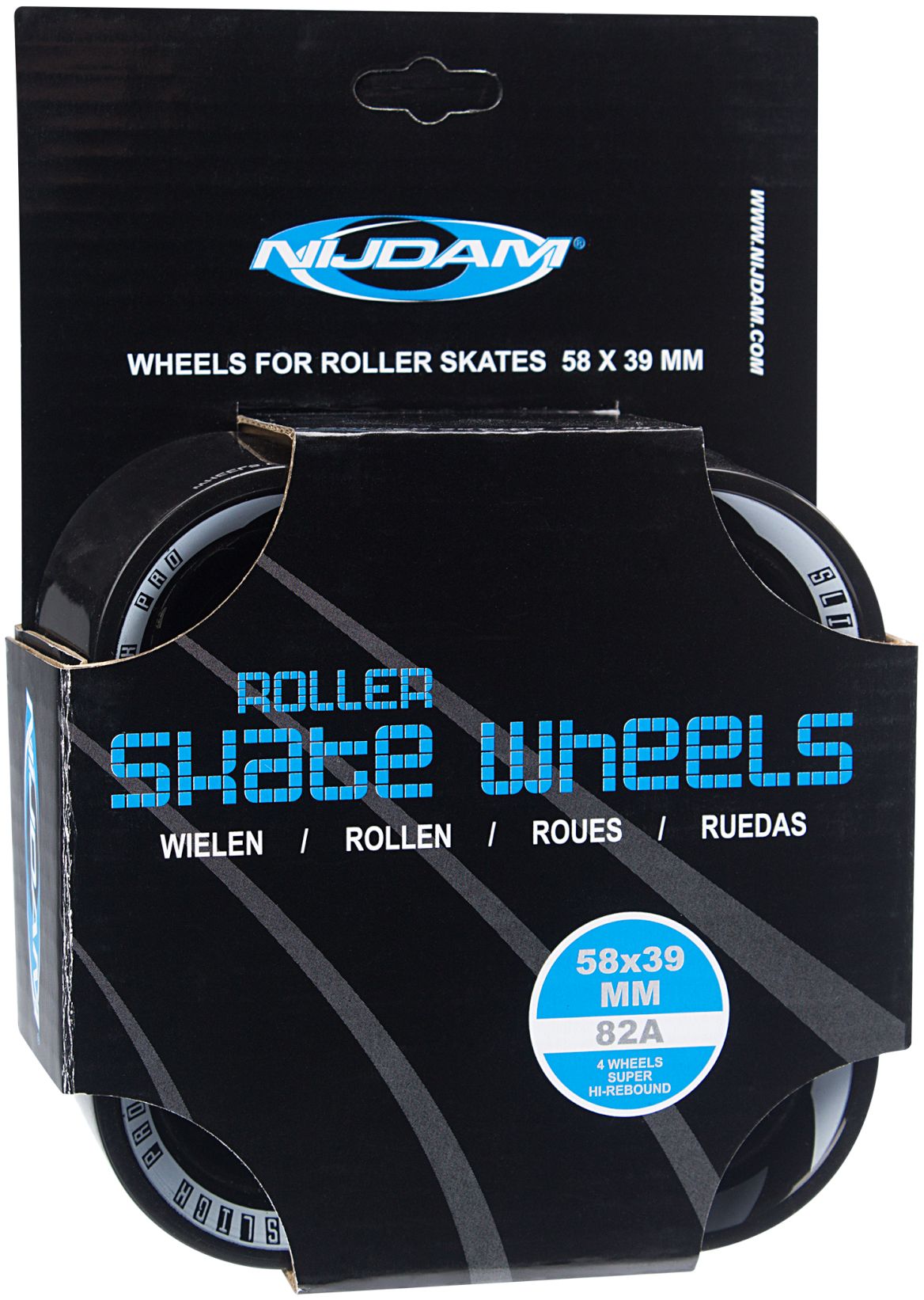 Wheels for Roller Skates • 58 x 39 mm •