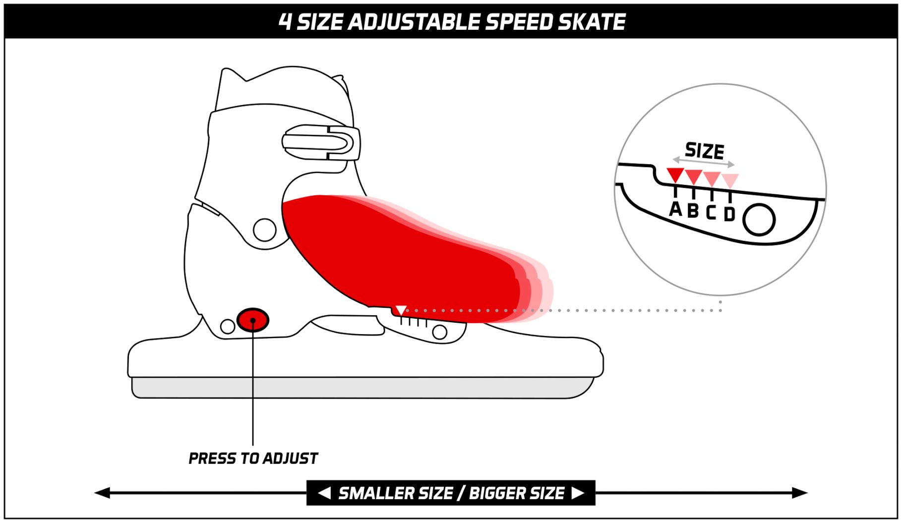 Speed Skate Junior Adjustable • Semisoft Boot •