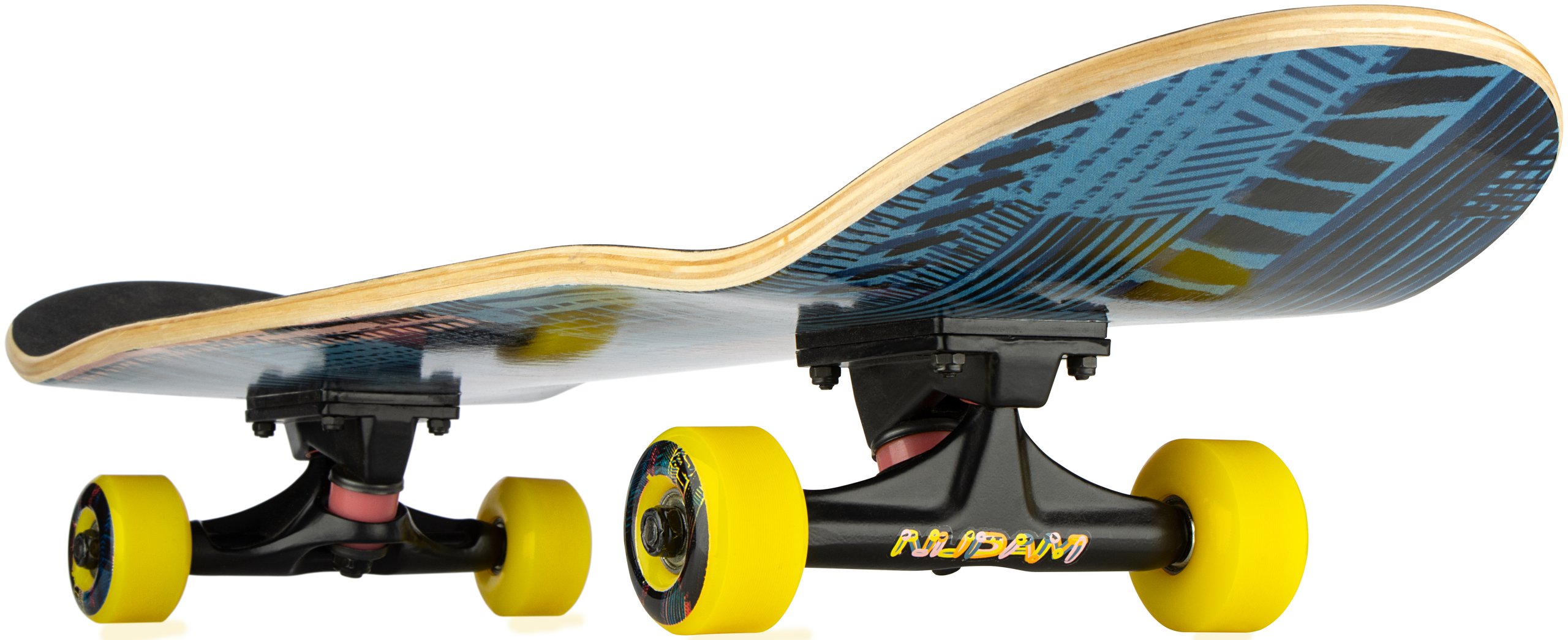Mid-level Skateboard - Neon Chevron