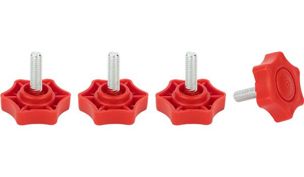 Set of 4 screw caps for Nijdam Folding Sledge N50DB01